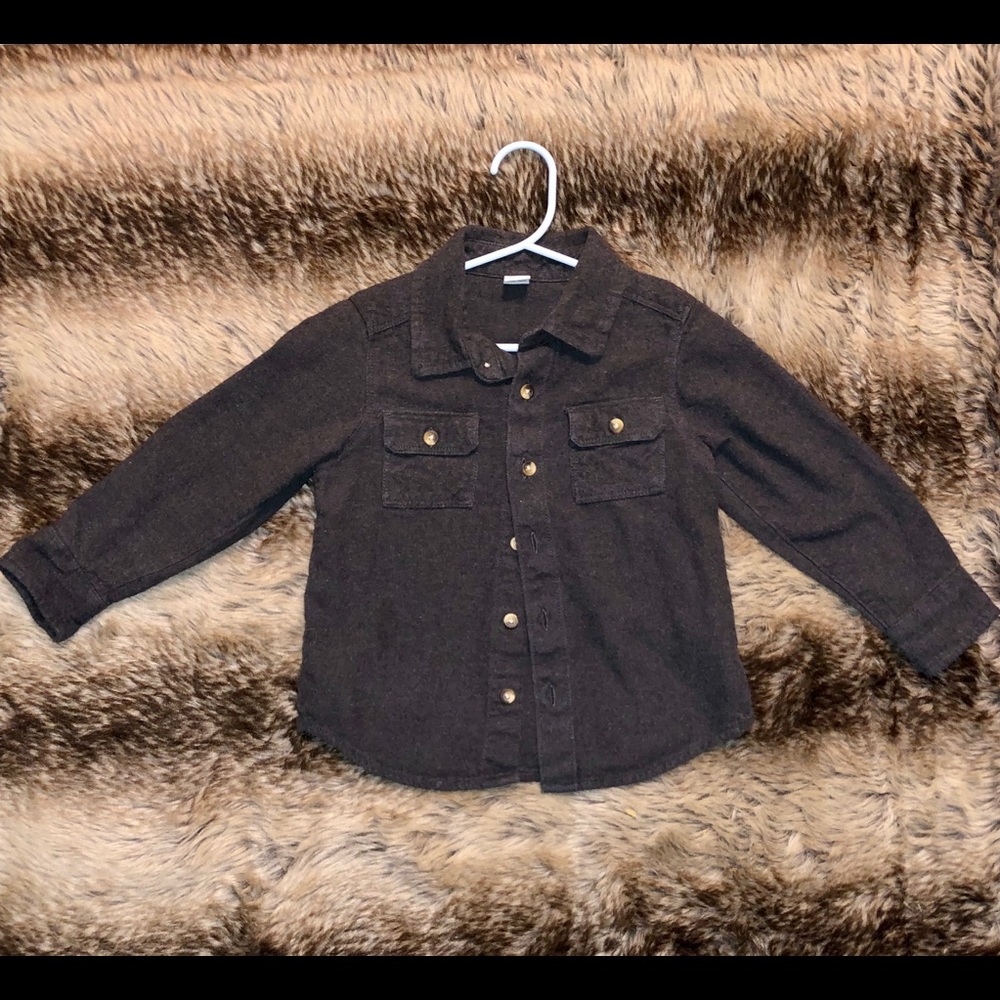 Boys long sleeve button down shirt
